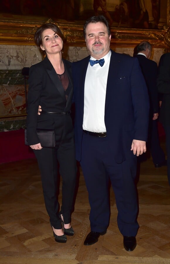 Pierre Hermé et sa compagne Valérie Franceschi - Dîner Goût de / Good France pour célébrer la gastronomie française au Château de Versailles le 19 mars 2015.