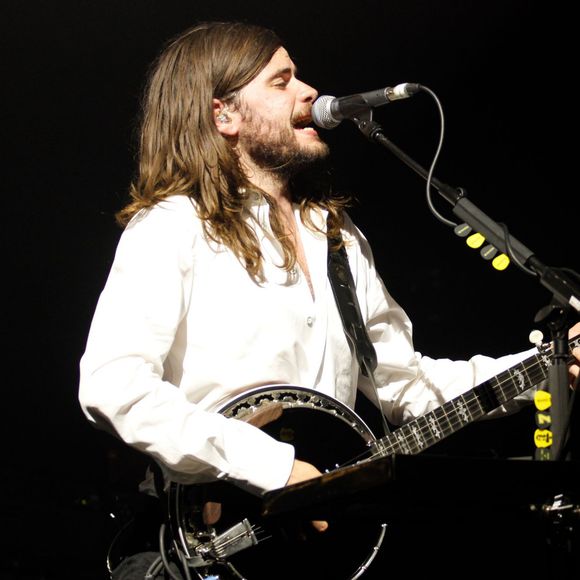 Exclusif - Winston Marshall (nouveau petit ami présumé de Dianna Agron) - Mumford and Sons en concert à l'Olympia à Paris, le 7 juillet 2015.