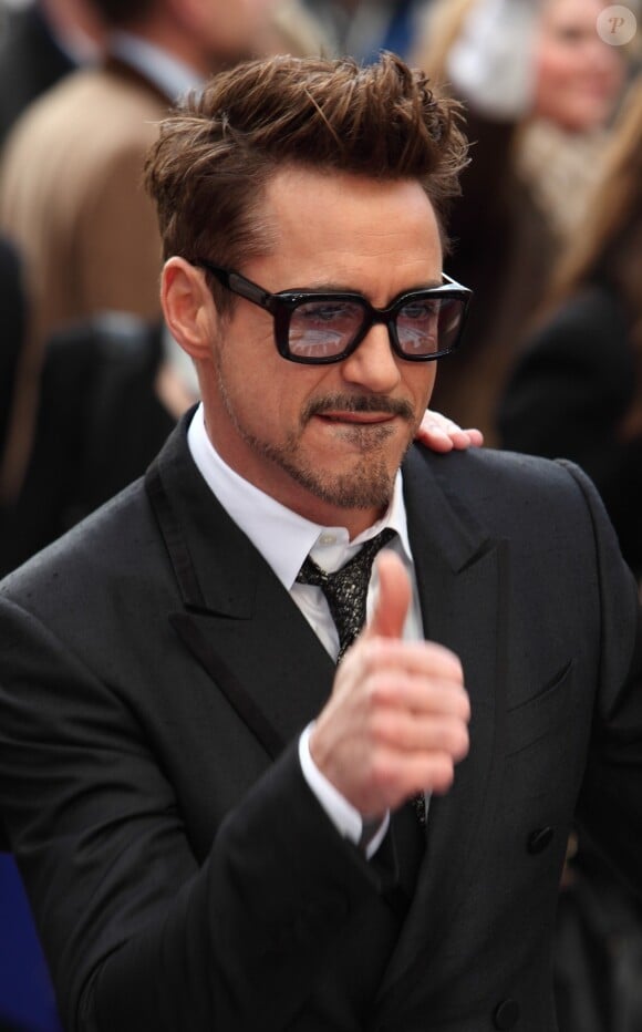 Robert Downey Jr à Londres, le 18 avril 2013. 