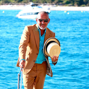 Exclusif - Christian Audigier poursuit ses vacances avec sa compagne Nathalie Sorensen et ses fils Rocco Mick Jagger, Dylan et Vito a Ibiza.