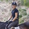 Exclusif - Iggy Azalea fait de l'équitation à Calabasas, le 4 juin 2015.  