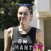 Exclusif - Miley Cyrus est allée déjeuner avec sa mère Tish Cyrus à Studio City, le 10 juillet 2015