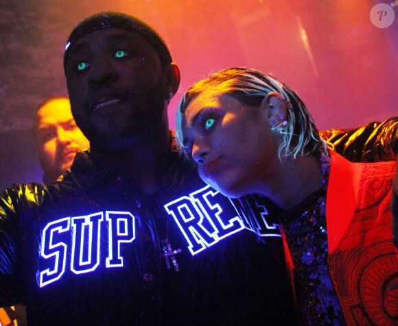 Just released, shot on June 30, 2015 : Miley Cyrus, Mike Will Made It, John Wall, French Montana, Future & Young Swae attend the Drinks On Us video shoot at Sound Nightclub in Hollywood, Los Angeles, CA, USA. Photo by GSI/ABACAPRESS.COM08/07/2015 - Los Angeles