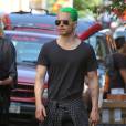 Jared Leto se promène avec les cheveux teint en vert à New York le 29 mai 2015.