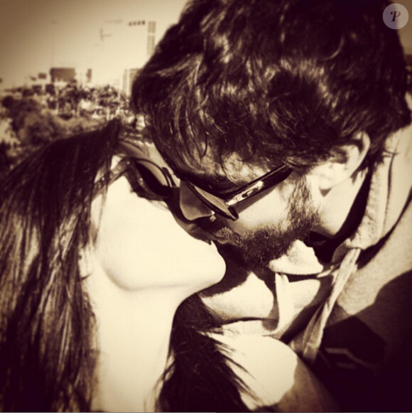 Fernando Alonso et sa belle Lara Alvarez, photo publiée le 11 juillet 2015 sur les comptes Instagram des deux amoureux