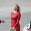 Enrique Peña Nieto et sa femme Angélica Rivera - Place de la Concorde pour le défilé du 14 juillet 2015 à Paris.