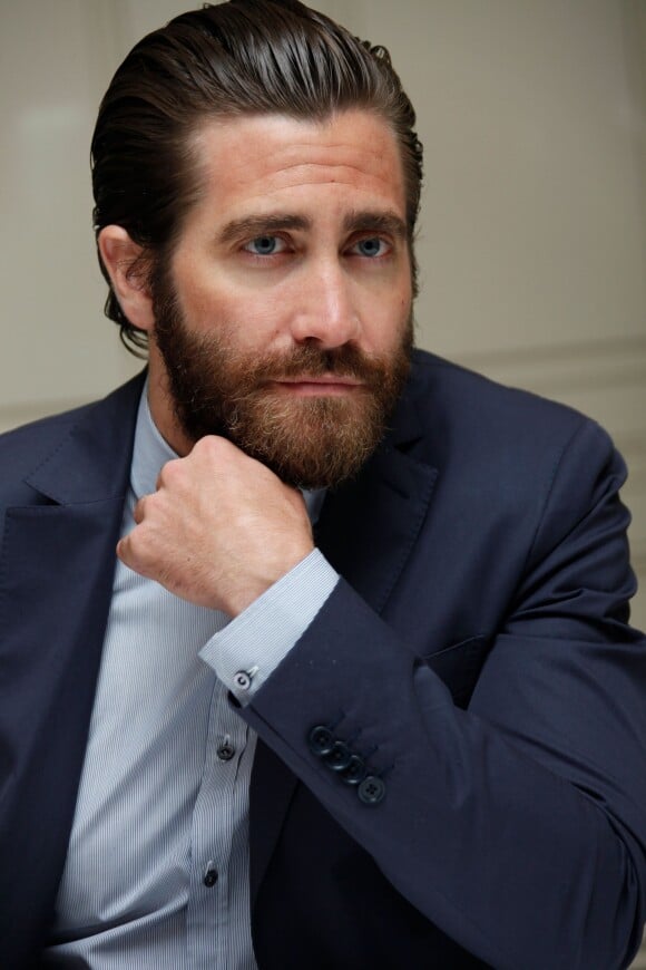 Jake Gyllenhaal en conférence de presse pour le film "Southpaw" le 14 juillet 2015.
