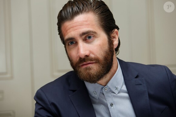 Jake Gyllenhaal en conférence de presse pour le film "Southpaw" le 14 juillet 2015.