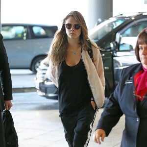 Cara Delevingne à l'aéroport de Sydney, le 6 juillet 2015.