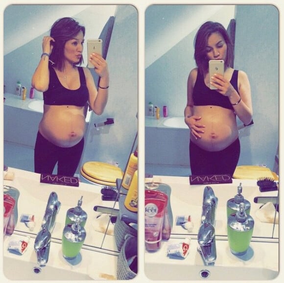 Sabrina Merlos, enceinte - 2015