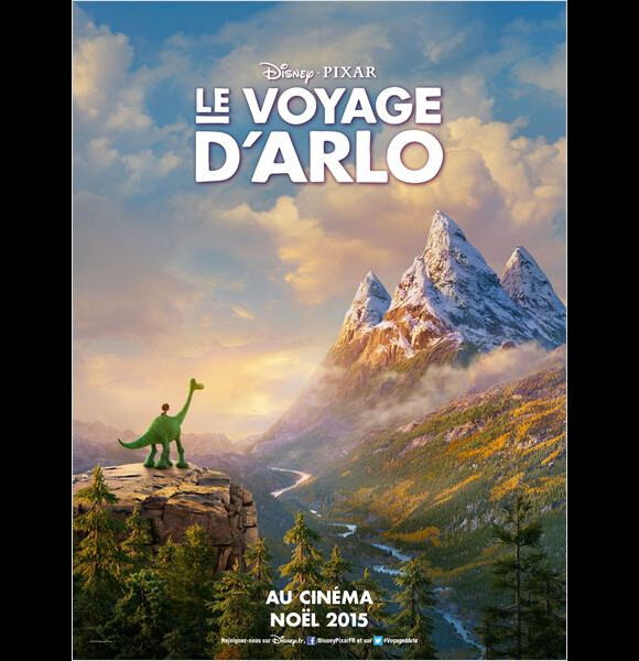 Affiche du film d'animation Le Voyage d'Arlo (The Good Dinosaur)