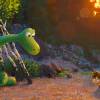 Les deux héros du film d'animation Le Voyage d'Arlo (The Good Dinosaur)