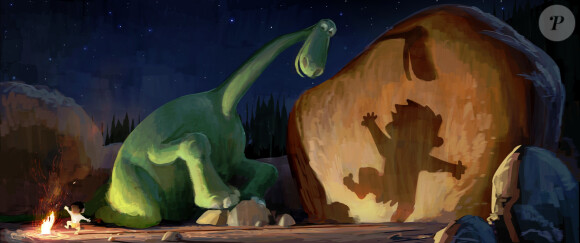 Storyboard du film d'animation Le Voyage d'Arlo (The Good Dinosaur)