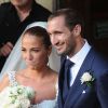 Mariage du footballeur Giorgio Chiellini et Carolina Bonistalli à Livourne en Italie le 19 juillet 2014