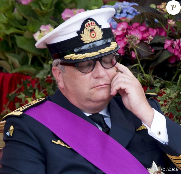 Le prince Laurent de Belgique pendant le défilé militaire de la Fête nationale, le 21 juillet 2015 à Bruxelles.