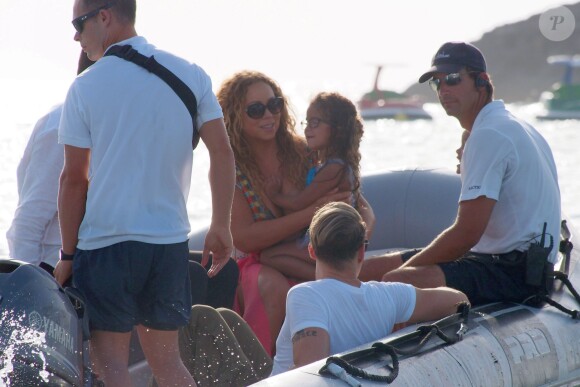 Mariah Carey et son compagnon James Packer en vacances à Formentera en Espagne le 1er juillet 2015.  