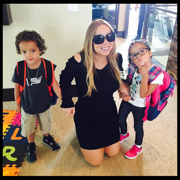 Mariah Carey et les jumeaux Monroe et Moroccan / juillet 2015