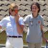 L'infante Elena d'Espagne et sa fille Victoria, 14 ans, ont entamé leurs vacances ensemble le 19 juillet 2015 en s'entraînant à l'Ecole d'art équestre Costa del Sol, à Marbella.