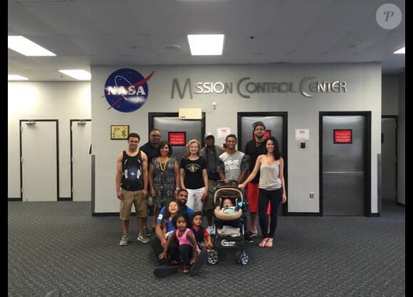 Arian Foster des Houston Texans en famille à la Nasa, en juin 2015