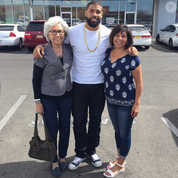 Arian Foster avec sa grand-mère et sa mère, photo Instagram, mars 2015
