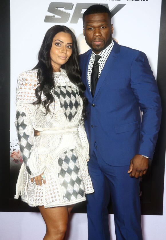 50 Cent (Curtis James Jackson III), Nancy Babochian - Avant-première du film "Spy" à New York, le 1er juin 2015.