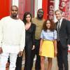 Kanye West, Kim Kardashian West, Steve Mcqueen, Alex McQueen, Michael Govan au LACMA, à Los Angeles, le 24 juillet 2015