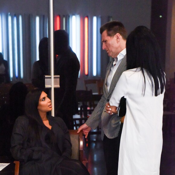 Kim Kardashian West, Mark Goldston, NJ Goldston au LACMA, à Los Angeles, le 24 juillet 2015