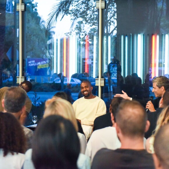 Kanye West et Michael Govan au LACMA, à Los Angeles, le 24 juillet 2015