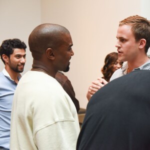 Kanye West et Peter Flynn au LACMA, à Los Angeles, le 24 juillet 2015