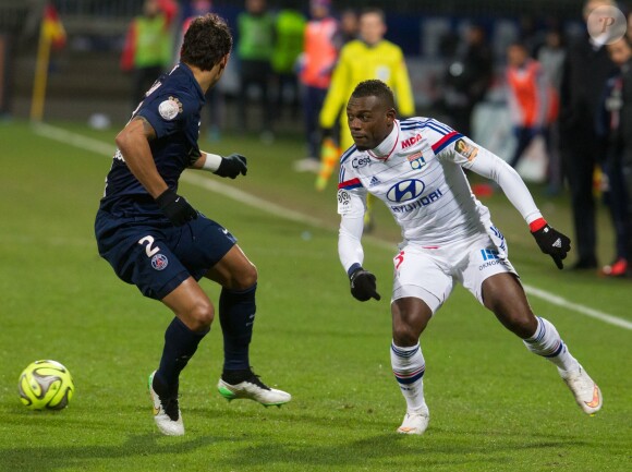 Henri Bedimo - Match de Ligue 1 Lyon - Psg au stade Gerland à Lyon le 8 février 2015.