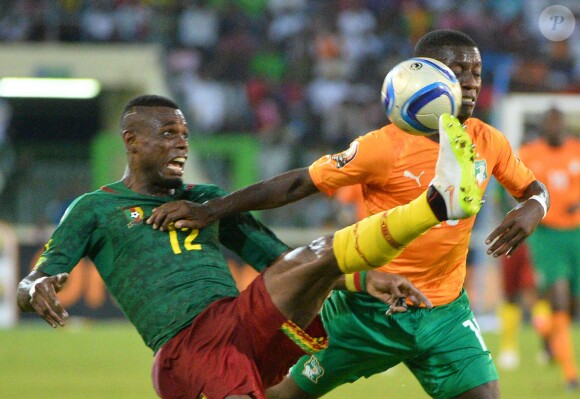 Henri Bedimo durant la Orange Africa Cup, le 28 janvier 2015