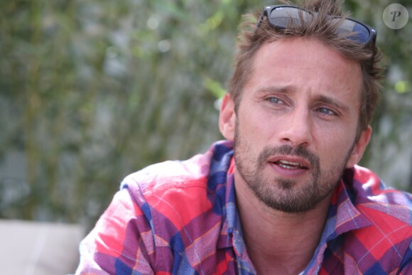 Exclusif - Rendez-vous avec Matthias Schoenaerts, acteur du film "Maryland", lors du 68e festival international du film de Cannes le 16 mai 2015.