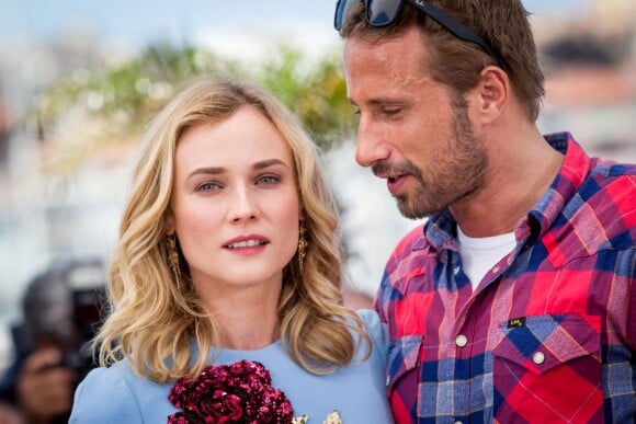 Matthias Schoenaerts et Diane Kruger - Photocall du film "Maryland" lors du 68e Festival International du Film de Cannes, le 16 mai 2015.