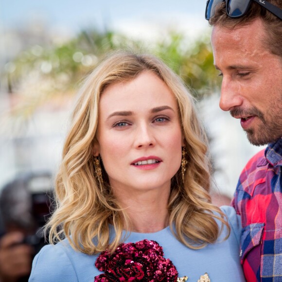 Matthias Schoenaerts et Diane Kruger - Photocall du film "Maryland" lors du 68e Festival International du Film de Cannes, le 16 mai 2015.