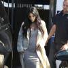 Kim Kardashian, enceinte, quitte un studio de tournage à Van Nuys, Los Angeles, le 28 juillet 2015.