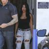 Kourtney Kardashian quitte un studio de tournage à Van Nuys, Los Angeles, le 28 juillet 2015.