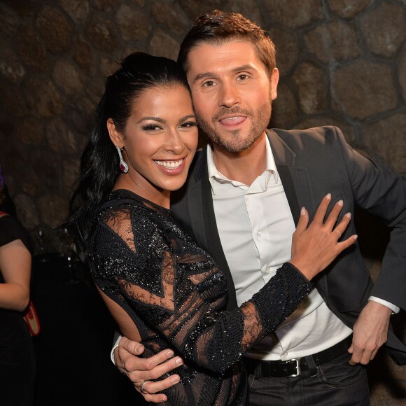 Ayem Nour et Christophe Beaugrand - Soirée "Public Buzz Awards 2015" au Showcase à Paris le 1er avril 2015.