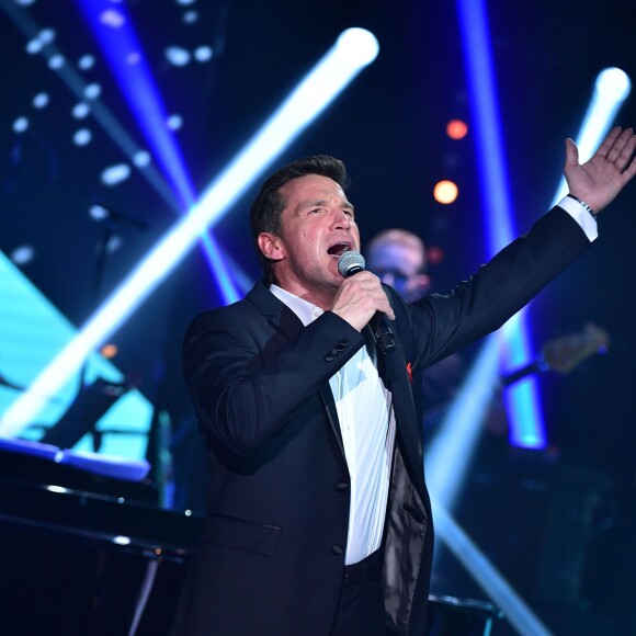 Exclusif - Benjamin Castaldi - Enregistrement de l'émission "La Télé Chante Pour le Sidaction" aux théâtre des Folies Bergère à Paris. Le 11 mars 2015.