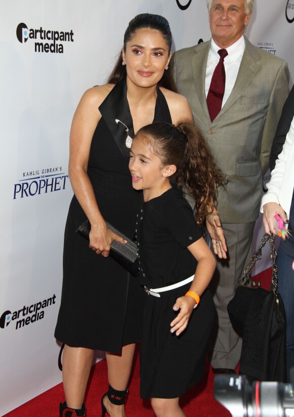 Salma Hayek et sa fille Valentina Paloma Pinault - Première de "Kahlil Gibran's The Prophet" à Los Angeles le 29 juillet 2015. Kahlil Gibran THE PROPHET Premiere held at Lacma Bing Theater in Los Angeles, California on 7/29/1529/07/2015 - Los Angeles