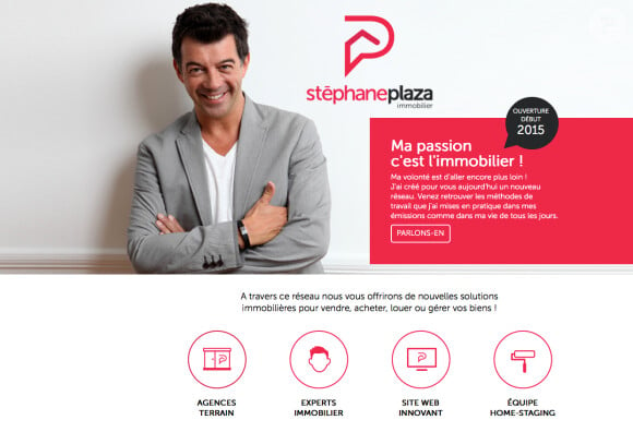 La page d'accueil du site StephanePlaza.com