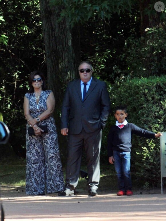 La maman de Cristiano Ronaldo au mariage de l'agent de son fils Jorge Mendes à Porto le 2 août 2015. 