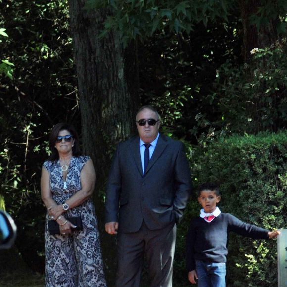La maman de Cristiano Ronaldo au mariage de l'agent de son fils Jorge Mendes à Porto le 2 août 2015. 