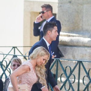 Cristiano Ronaldo au mariage de son grand ami et agent Jorge Mendes à Porto le 2 août 2015. 