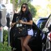 Kourtney Kardashian et son fils Mason font du shopping à Beverly Hills, le 3 août 2015.