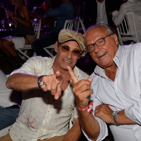 Semi-Exclusif - Gérard Lanvin et Gérard Louvin lors de la troisième édition de la soirée "Fight Night" à Saint-Tropez au coeur de La Citadelle, le 4 août 2015