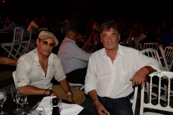 Semi-Exclusif - Gérard Lanvin et Edmond Vidal lors de la troisième édition de la soirée "Fight Night" à Saint-Tropez au coeur de La Citadelle, le 4 août 2015