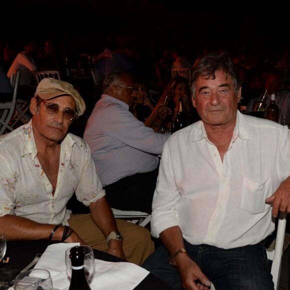 Semi-Exclusif - Gérard Lanvin et Edmond Vidal lors de la troisième édition de la soirée "Fight Night" à Saint-Tropez au coeur de La Citadelle, le 4 août 2015