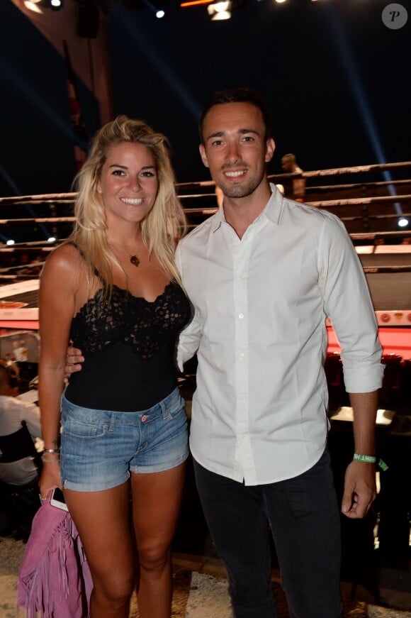 Semi-Exclusif - Sophie Tapie et Romain Midgalski lors de la troisième édition de la soirée "Fight Night" à Saint-Tropez au coeur de La Citadelle, le 4 août 2015