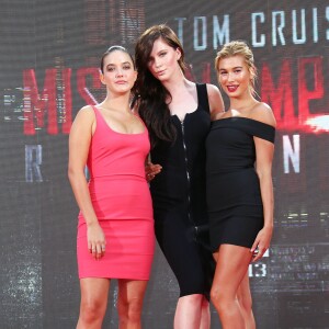 Alaia Baldwin, Ireland Baldwin et Hailey Baldwin - Première de Mission Impossible Rogue Nation à New York le 27 juillet 2015.