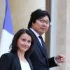 Cécile Duflot et Jean-Vincent Placé au Palais de l'Élysée à Paris, le 17 septembre 2013.